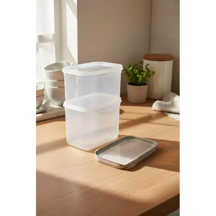 Hide Plus 2Li Saklama Kabı 1900 Ml Beyaz