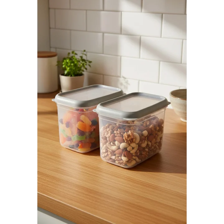 Hide Plus 2Li Saklama Kabı 1900 Ml Beyaz