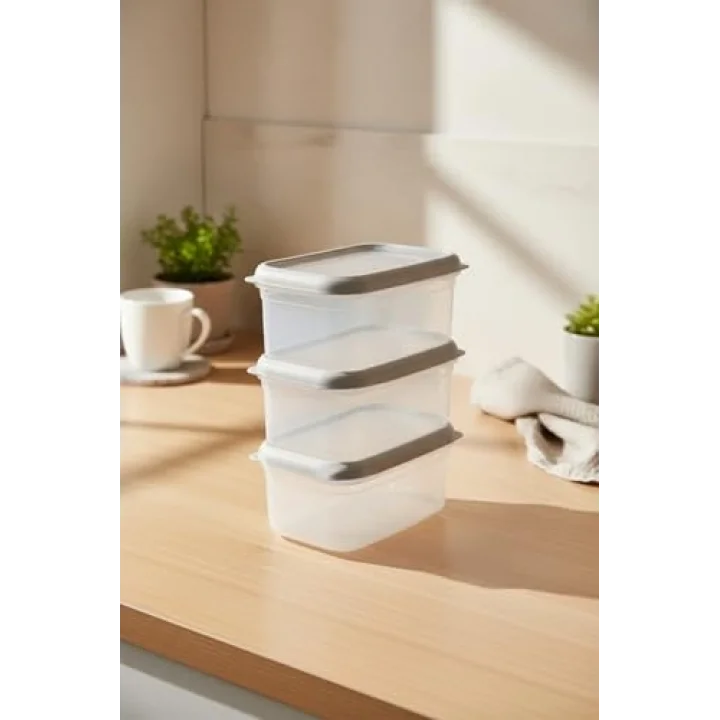 Hide Plus 3Lü Saklama Kabı Beyaz (3X1000 Ml)