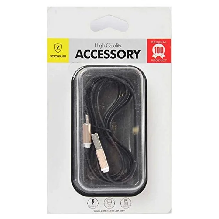 High Speed Lightning Usb Kablo Gri