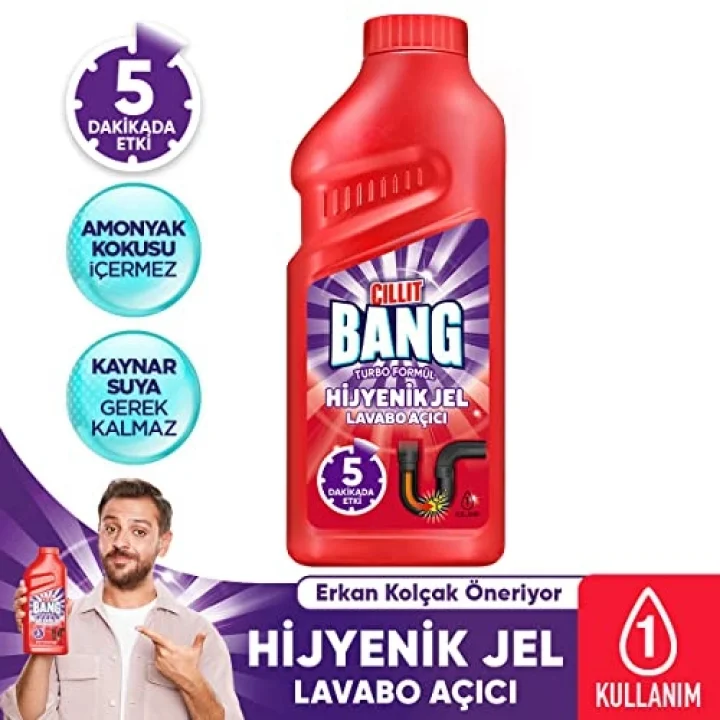 Hijyenik Gider Lavabo Açıcı Jel 500 ml