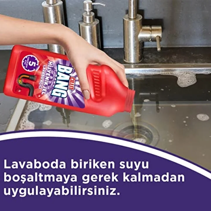 Hijyenik Gider Lavabo Açıcı Jel 500 ml