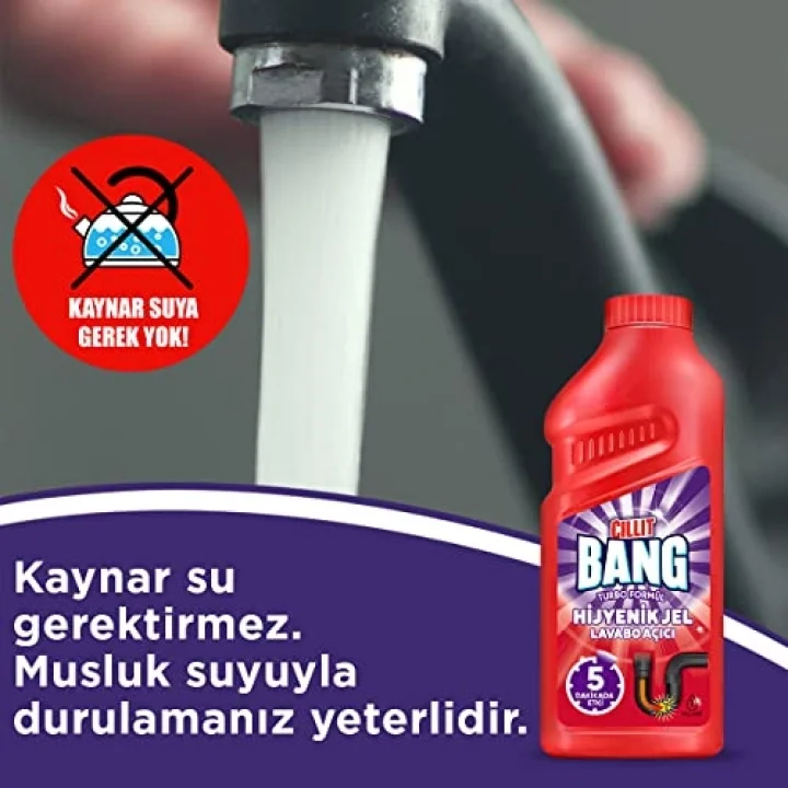 Hijyenik Gider Lavabo Açıcı Jel 500 ml