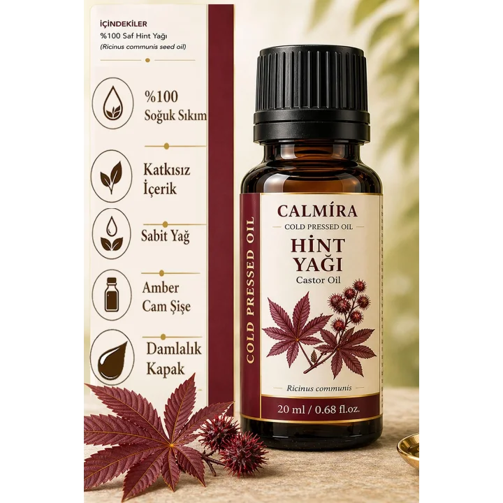 Hint Yağı Soğuk Sıkım%100 Saf - Castor Oil (Ricinus Communis)