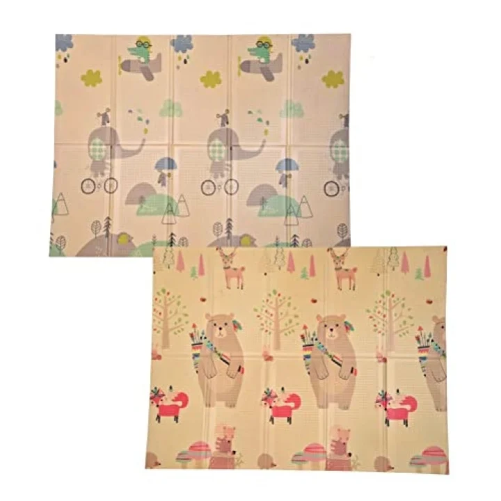 Hippie Elephants Katlanabilir Oyun Matı 150x200x1cm