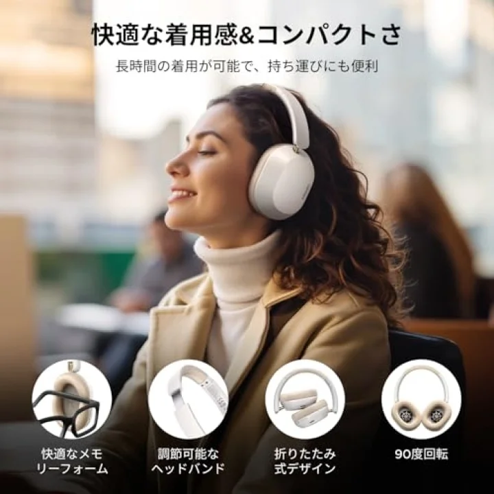 Hitune Max 5C ANC Kulak Üstü Bluetooth Kulaklık