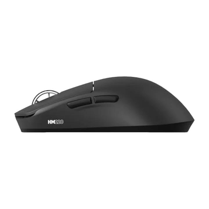 HM220 1K Hz 12000 DPI Tri-Mode Kablosuz/Bluetooth Gaming Mouse (Siyah)