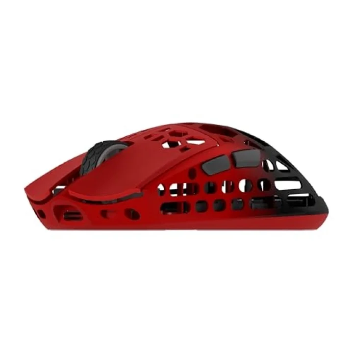HM620 8K Hz 30000 DPI Tri-Mode Kablosuz/Bluetooth Siyah Kırmızı Gaming Mouse