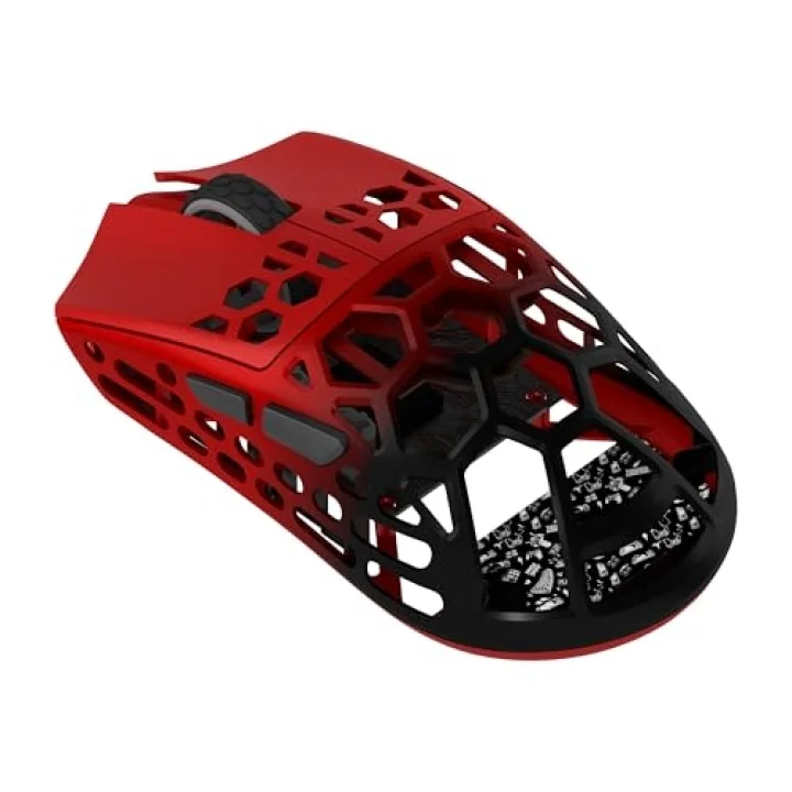 HM620 8K Hz 30000 DPI Tri-Mode Kablosuz/Bluetooth Siyah Kırmızı Gaming Mouse