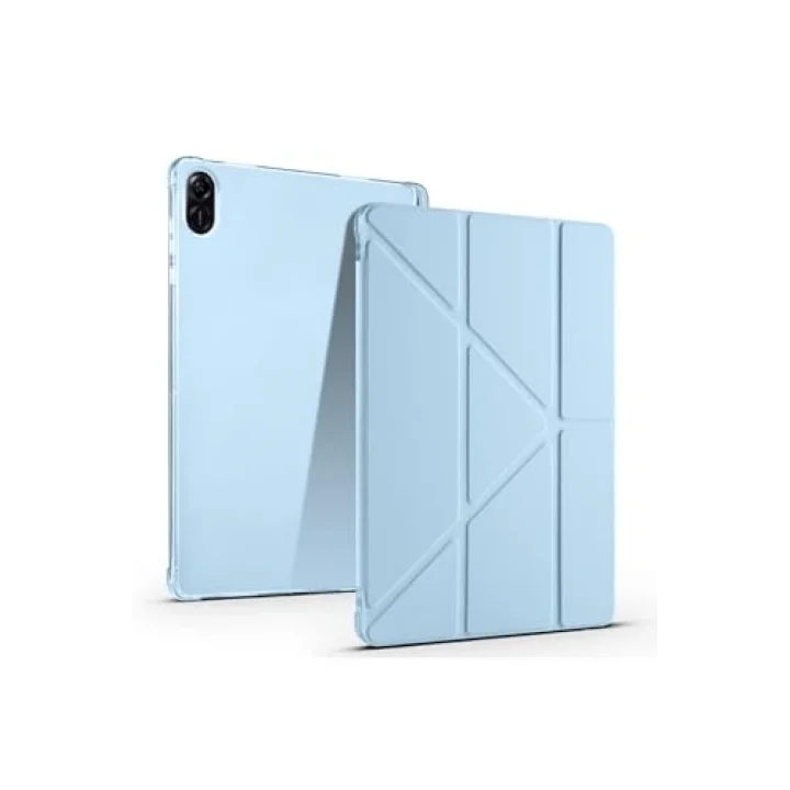 Honor ile uyumlu Pad X8A Kılıf Tri Folding Kalem Bölmeli Standlı Kılıf - Mor
