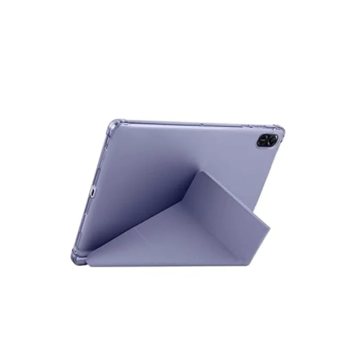 Honor ile uyumlu Pad X8A Kılıf Tri Folding Kalem Bölmeli Standlı Kılıf - Mor