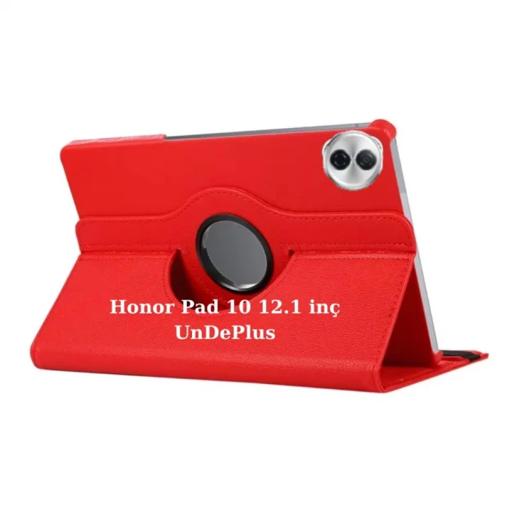 Honor Pad 10 12.1inç ile uyumlu Kılıf 360 Dönebilen Standlı Case Siyah