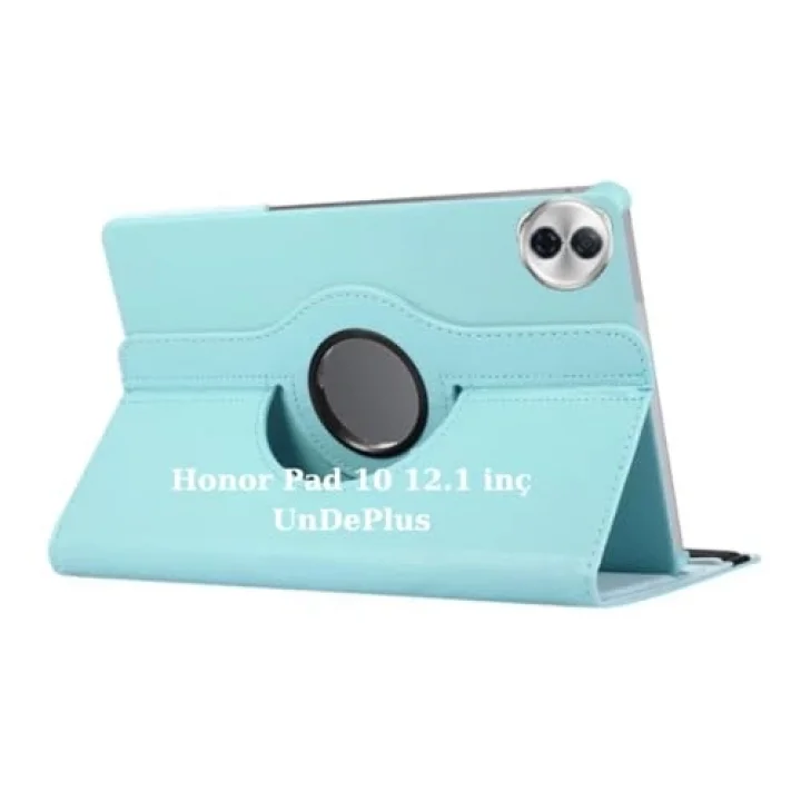 Honor Pad 10 12.1inç ile uyumlu Kılıf 360 Dönebilen Standlı Case Siyah