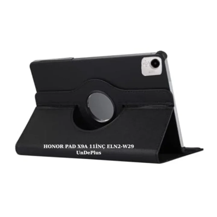 Honor Pad X9A 11.5 inç ELN2-W29 ile uyumlu Kılıf 360 Dönebilen Standlı Case Siyah