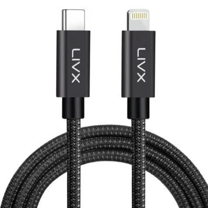 Horizontal 20W Type C to Lightning 1 Metre iPhone iPad Hızlı Şarj ve Data Kablosu Space Gray