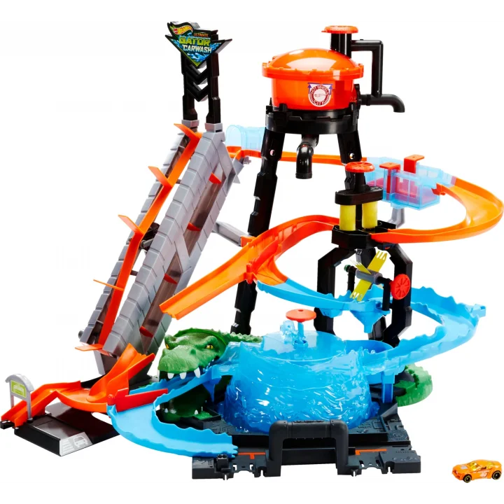 Hot Wheels DEV TİMSAH ARABA YIKAMA OYUN SETİ Hot Wheels Dev Timsah Araba Yıkama Oyun Seti FTB67 FTB67