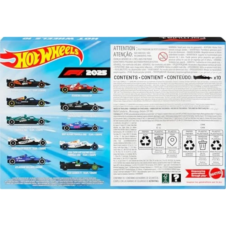 Hot Wheels Formula 1 10lu Araba Seti JMM24