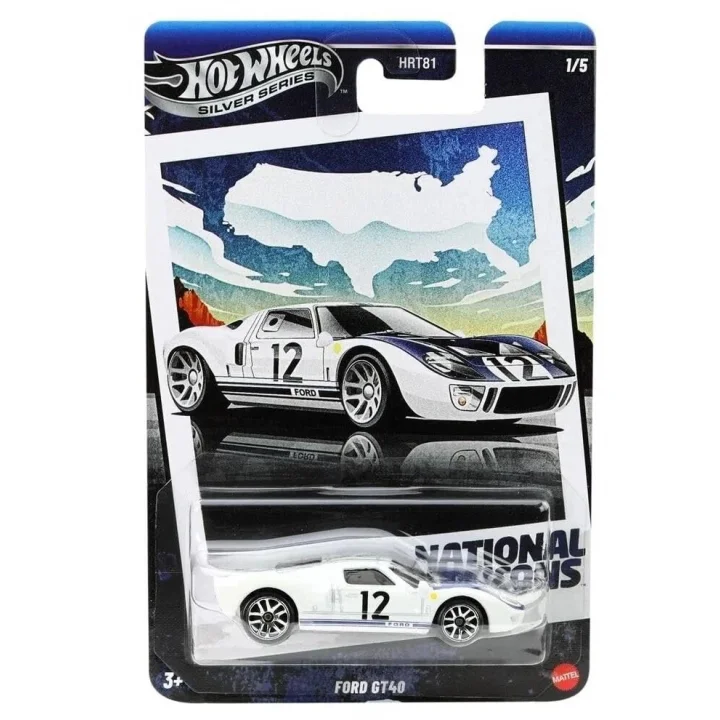 Hot Wheels SILVER SERIES Arabalar Özel Seri FORD GT40 HRT81 - JBY87