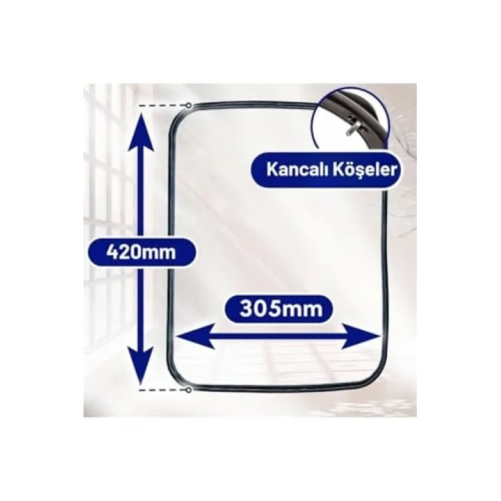Hotpoint-Ariston ve Indesit ile Uyumlu Fırın Kapak Contası, 420 x 305mm