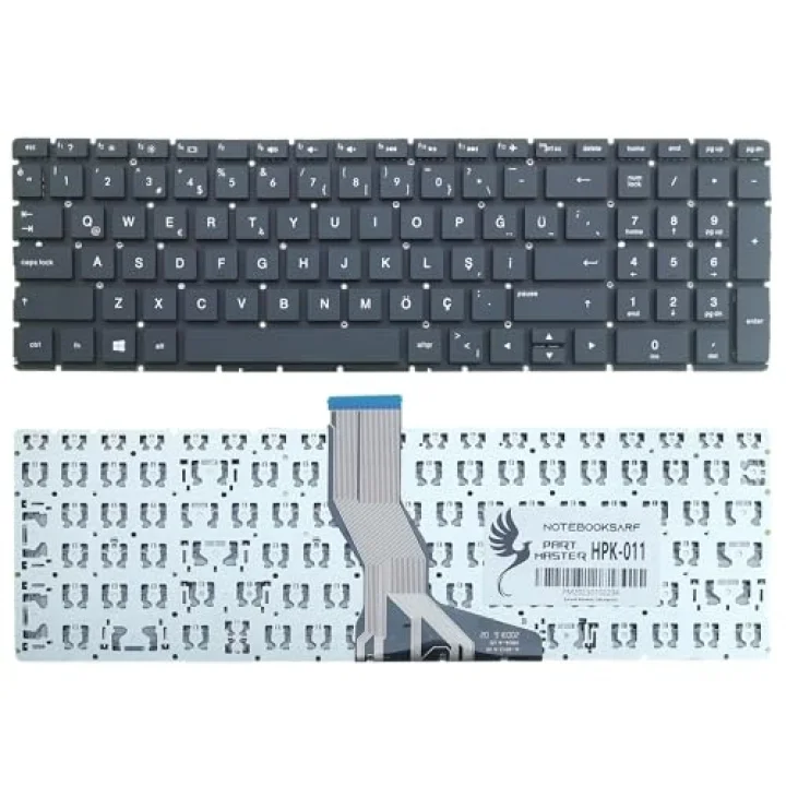 Hp 15-Bs, 15-Bw, 15-Cb İle Uyumlu Klavye, Siyah