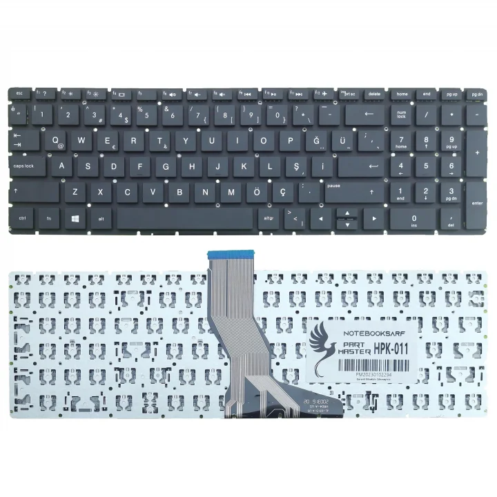 Hp 15-Bs, 15-Bw, 15-Cb İle Uyumlu Klavye, Siyah