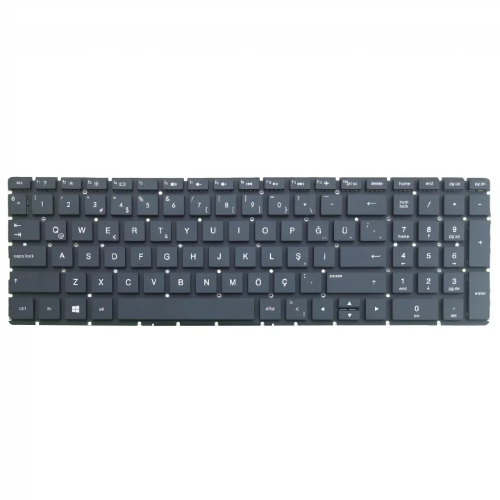 Hp 15-Bs, 15-Bw, 15-Cb İle Uyumlu Klavye, Siyah