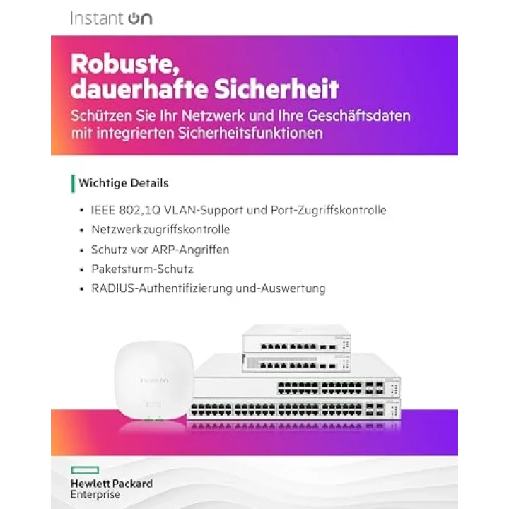 HPE - AN INSTANT ON WIRED(I5)BTO Aruba Instant On 1930 28P PoE Gb Ethernet L2+ Smart Switch | 24xGE PoE (195W) | 4x1G/10G SFP+ | EU Europe Cord (JL683B#ABB)