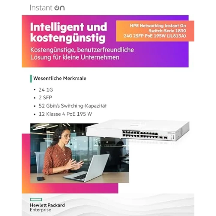 HPE Switch IOn 1830 24G 2SFP 195W Avrupa
