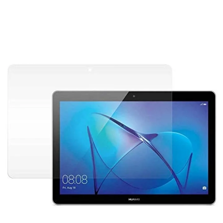 Huawei MediaPad T5 10 inc ile uyumlu Tablet Temperli Cam Ekran Koruyucu Renksiz