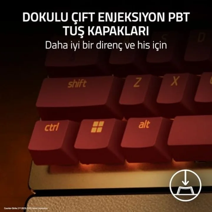 Huntsman V3 Pro Tenkeyless Counter-Strike 2 Dragon Lore - Analogue optical TKL e-sports PC keyboard without numeric keypad - Snap Tap - Rapid Trigger - QWERTY US layout | Dragon Lore