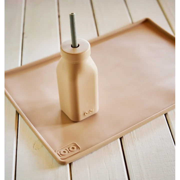 Hüp + Up -Şişe + Pipet - Woody Brown/Powder Grey