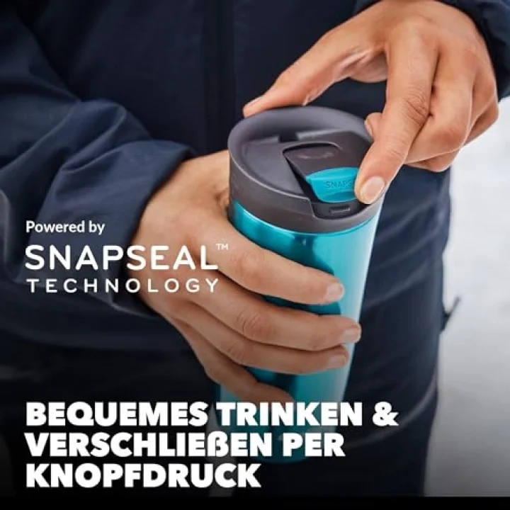Huron Snapseal Termos Bardak 470 mL Gri