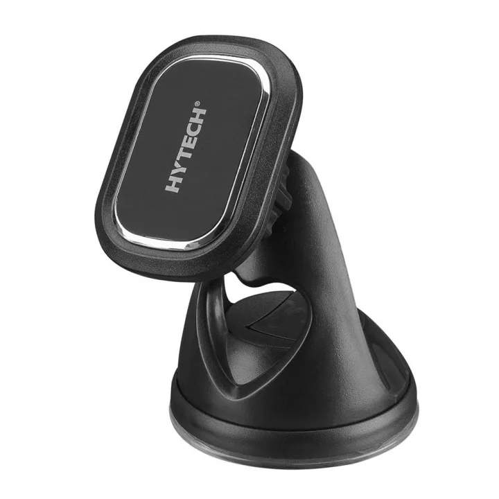 HY-XH43 Universal Ayarlanabilir Vantuz + Izgara aparatlı Siyah Mıknatıslı Araç Telefon Tutucu