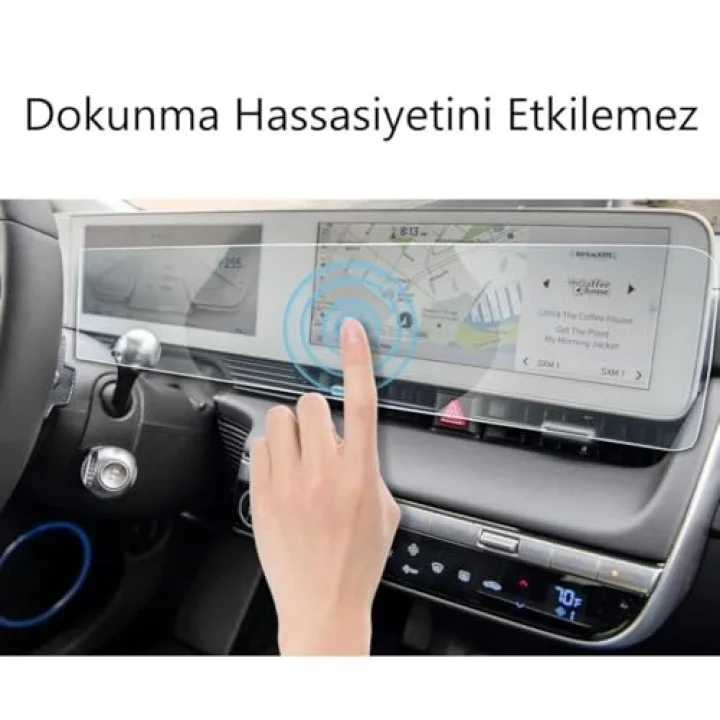 Hyundai Ioniq 5 İle Uyumlu Mat Ekran Koruyucu Multimedya Dijital Kadran