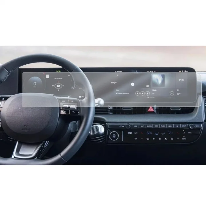 Hyundai Ioniq 5 İle Uyumlu Mat Ekran Koruyucu Multimedya Dijital Kadran