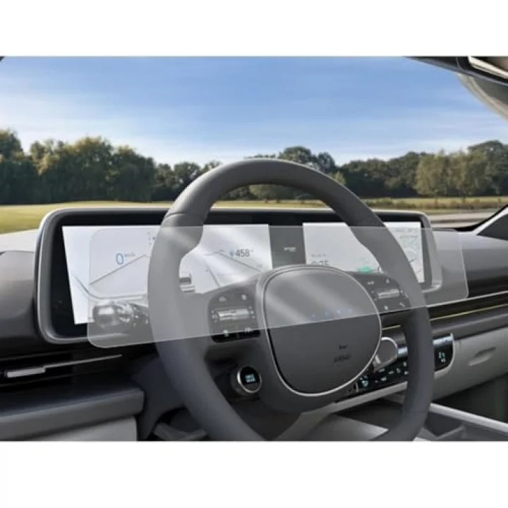 Hyundai Ioniq 6 İle Uyumlu Mat Ekran Koruyucu Multimedya Dijital Kadran