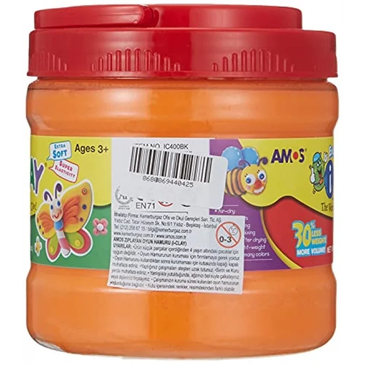 Ic400Bk-Or Proje Hamuru I-Clay 400 Gr, Turuncu