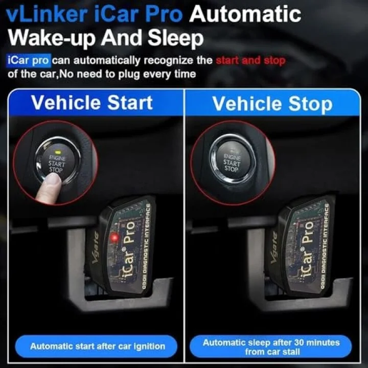 iCar Pro Mini OBD2 Bluetooth Tarayıcı iOS/Android OBD Adaptörü Araç Arıza Kodu Okuyucu Tarama Araçları