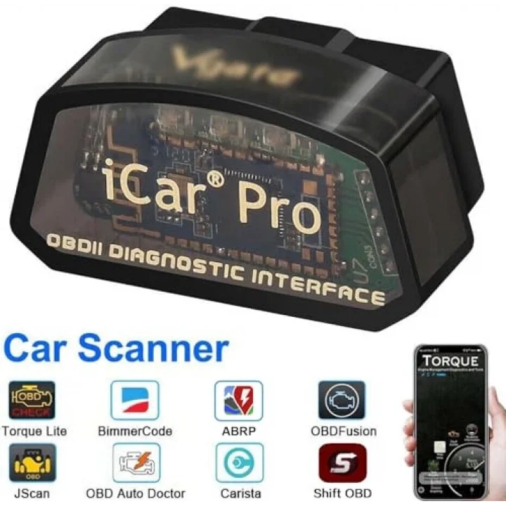 iCar Pro Mini OBD2 Bluetooth Tarayıcı iOS/Android OBD Adaptörü Araç Arıza Kodu Okuyucu Tarama Araçları
