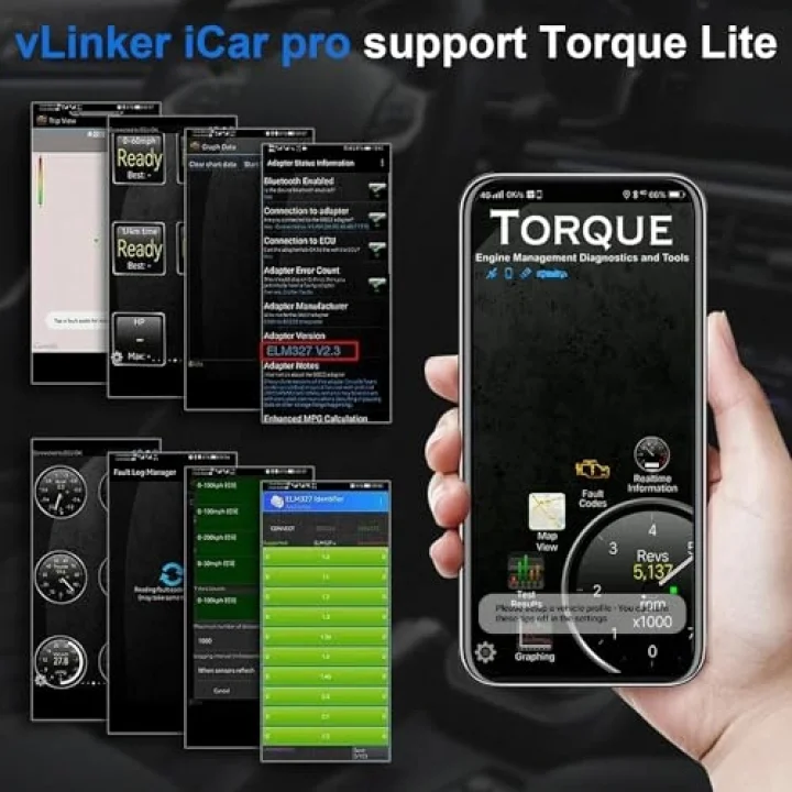 iCar Pro Mini OBD2 Bluetooth Tarayıcı iOS/Android OBD Adaptörü Araç Arıza Kodu Okuyucu Tarama Araçları