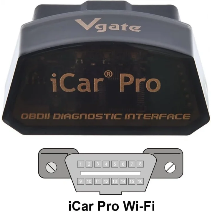 iCar Pro Wi-Fi ELM327 OBD2 OBDII Araba Otomatik Teşhis Tarayıcı Aracı Kontrol Motor Işık iOS iPhone/iPad/Android için Uyumlu Adaptörü Ile