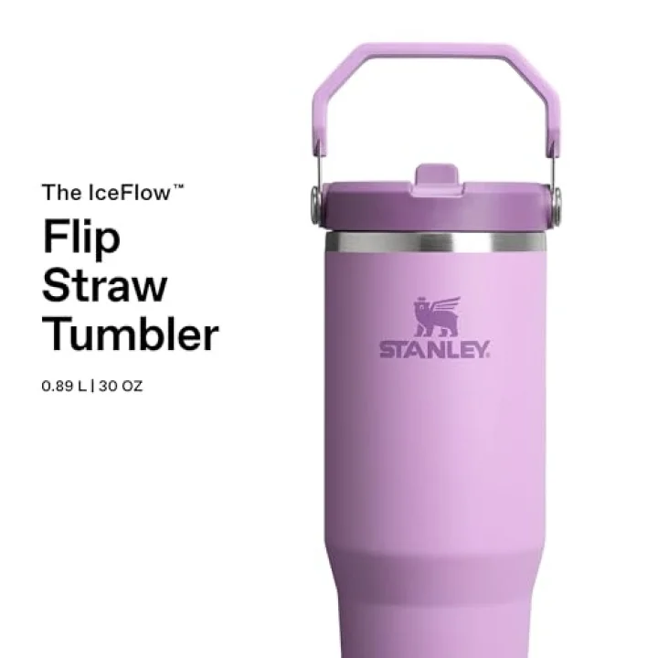 IceFlow Flip Straw Tumbler Pipetli Termos Bardak, 0.89 L