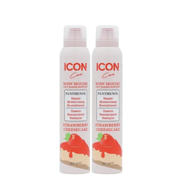 ICON CİLT BAKIM KÖPÜĞÜ STRAWBERRY & CHEESECAKE 2Lİ SET