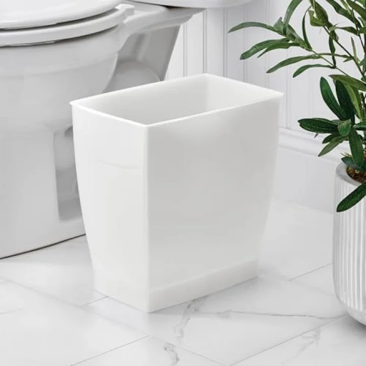 iDesign 64720EU Spa Rechteckiger Mülleimer, 11 Liter, mattiert