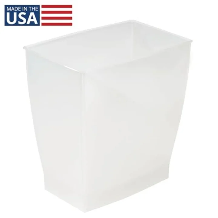 iDesign 64720EU Spa Rechteckiger Mülleimer, 11 Liter, mattiert
