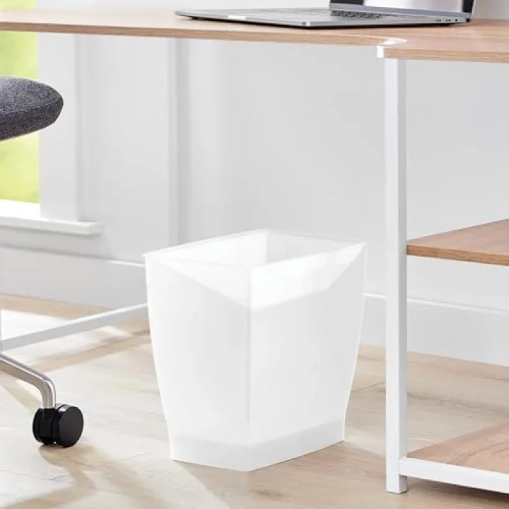iDesign 64720EU Spa Rechteckiger Mülleimer, 11 Liter, mattiert