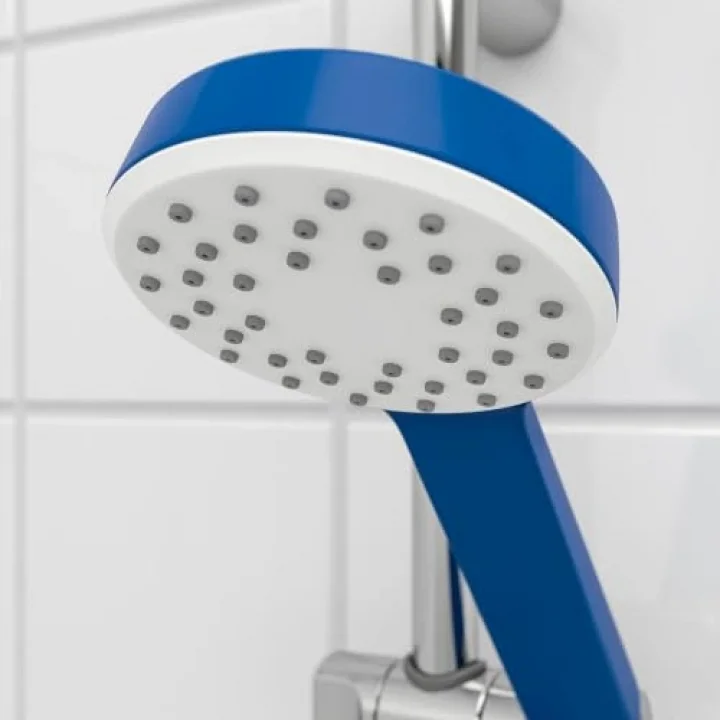Ikea BERGVATTNET hortumlu tek spreyli el duşu, gri-mavi