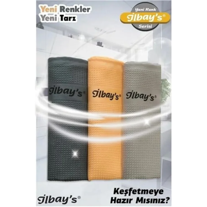 İlbays Mikrofiber Temizlik Bezi 42x68 cm 3lü Yeni