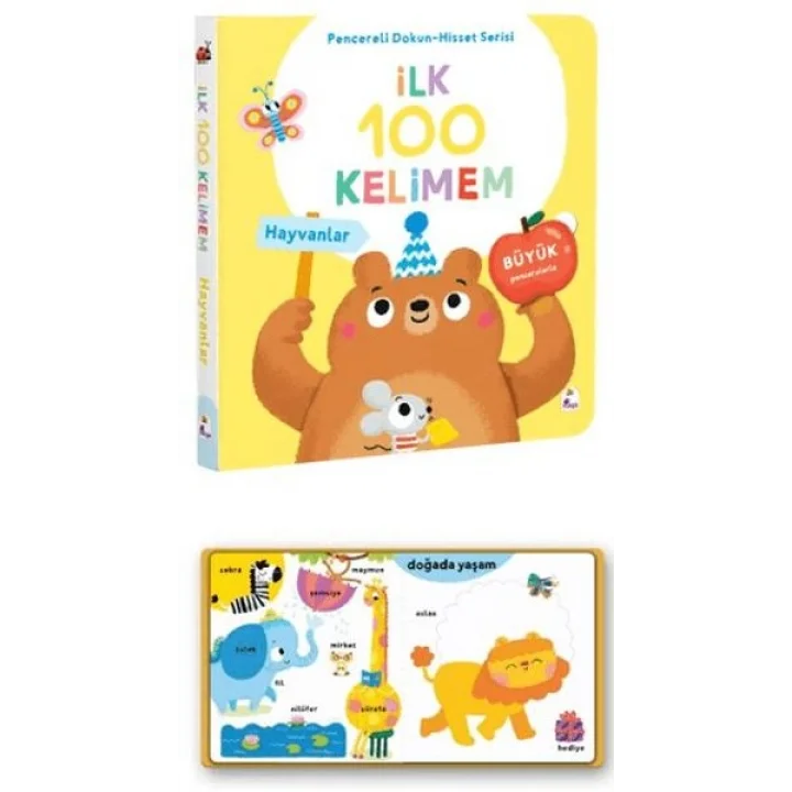İlk 100 Kelimem – Hayvanlar (Pencereli Dokun-Hisset)