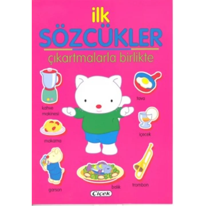 İlk Sözcükler - Çıkartmalarla Birlikte Pembe
